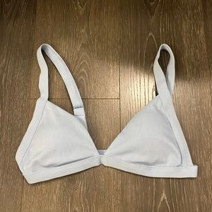 Light blue triangle top